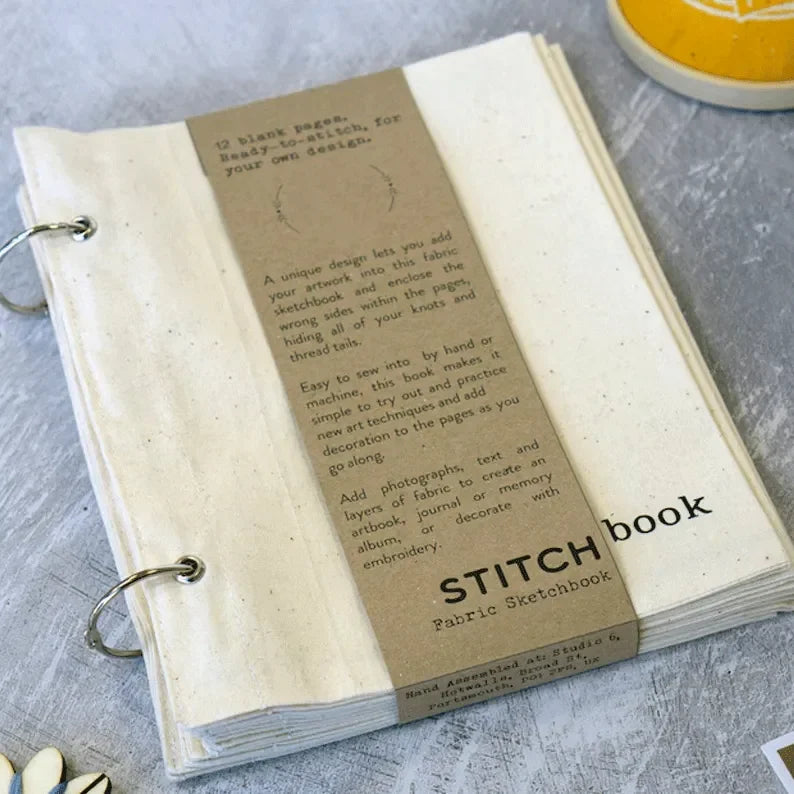 White Fabric Sketchbook