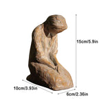 Sweet Hour of Prayer, beautiful hand-cast inspiring sculpture of a praying woman