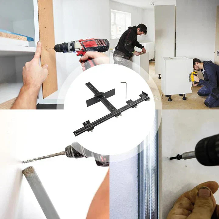 Precision template for exact drilling and installations