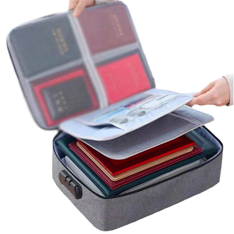 Waterproof and fireproof sealable document storage bag