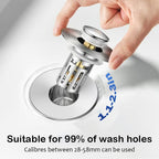 2-in-1 Bathroom Pop-Up Sink Stopper