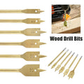 Titan-coated flat drill set