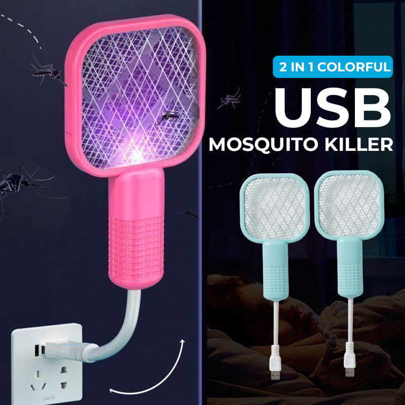 USB Mosquito Repeller with LED and Safety Net – 2-in-1 Design