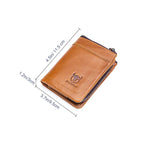 Wallet with multiple compartments Anti-RFID with coin pocket
