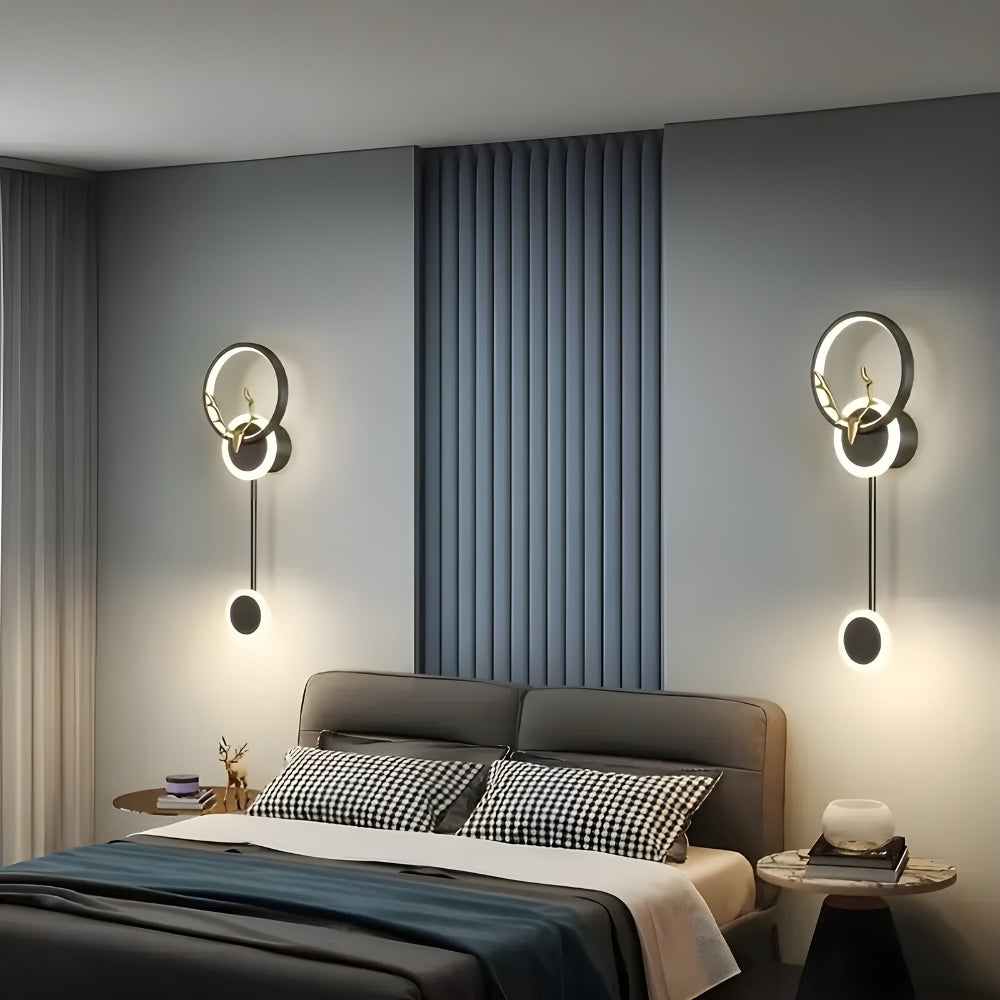 Elegant double wall light for minimalist and atmospheric lighting at home