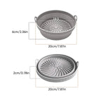Air Fryer Silicone Grill Pan Reusable Baking Tray