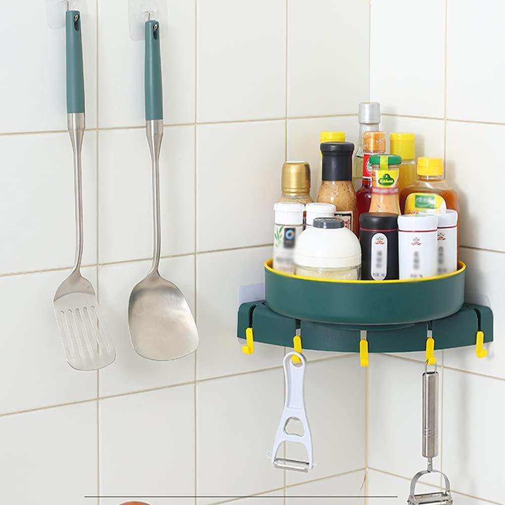 Mounting-free rotatable bathroom organizer stand