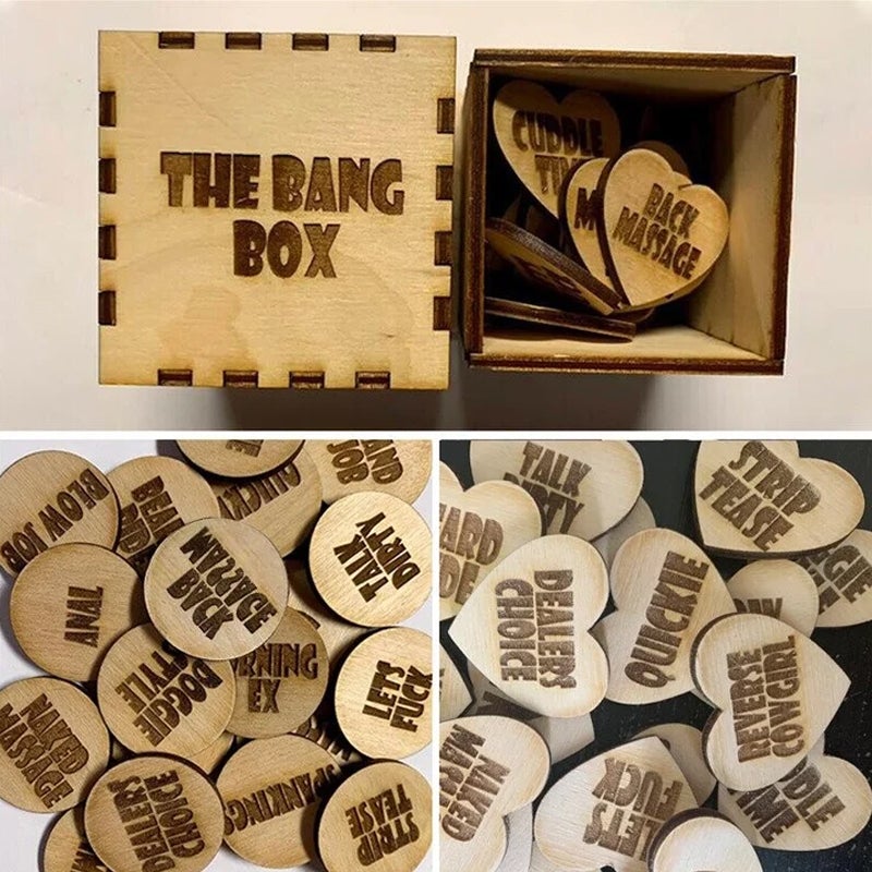Fun Date Night Activity Tokens & Box (Set of 20 Pieces)