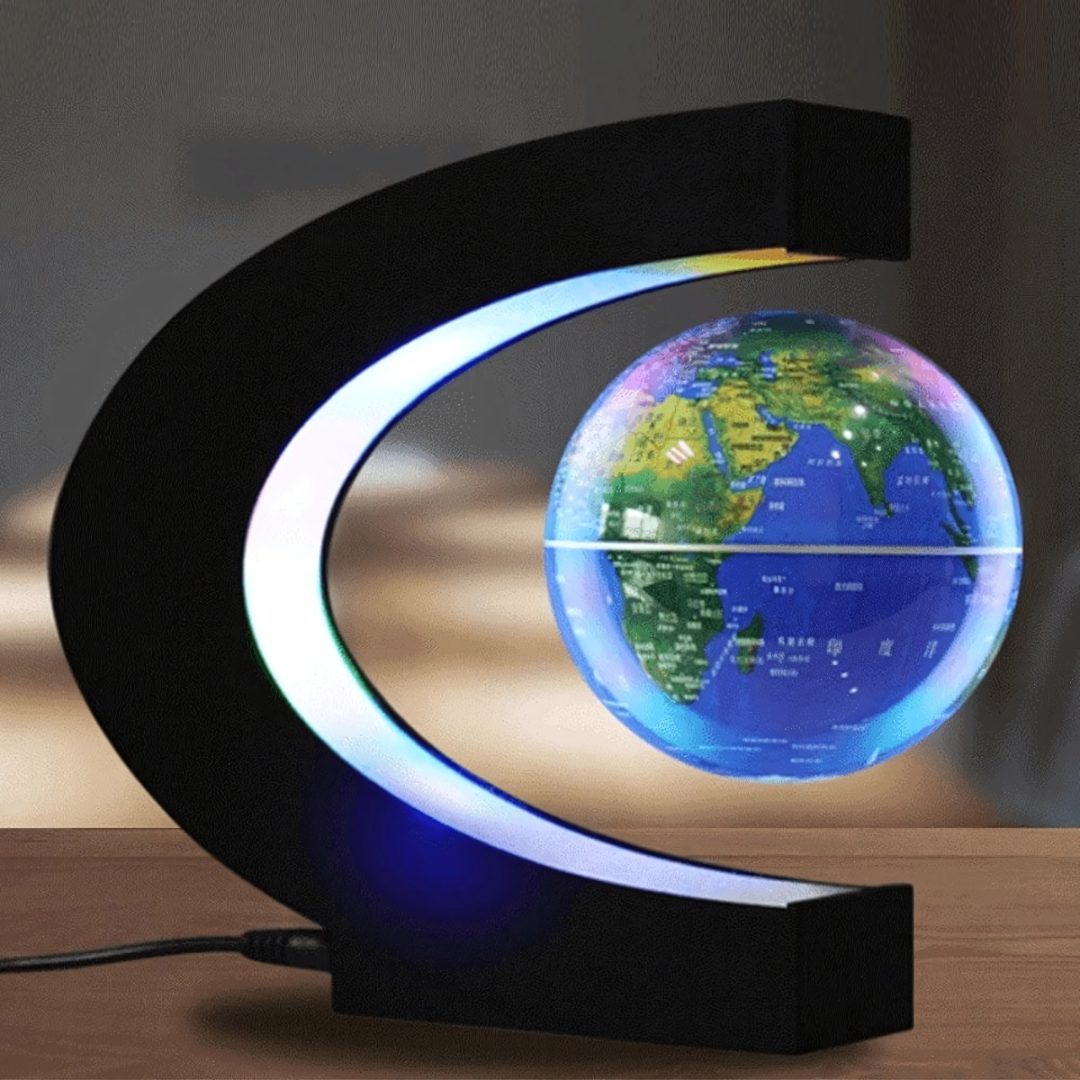 AstroGlobe LED World Globe – Floating Globe Lamp with Magnetic Suspension