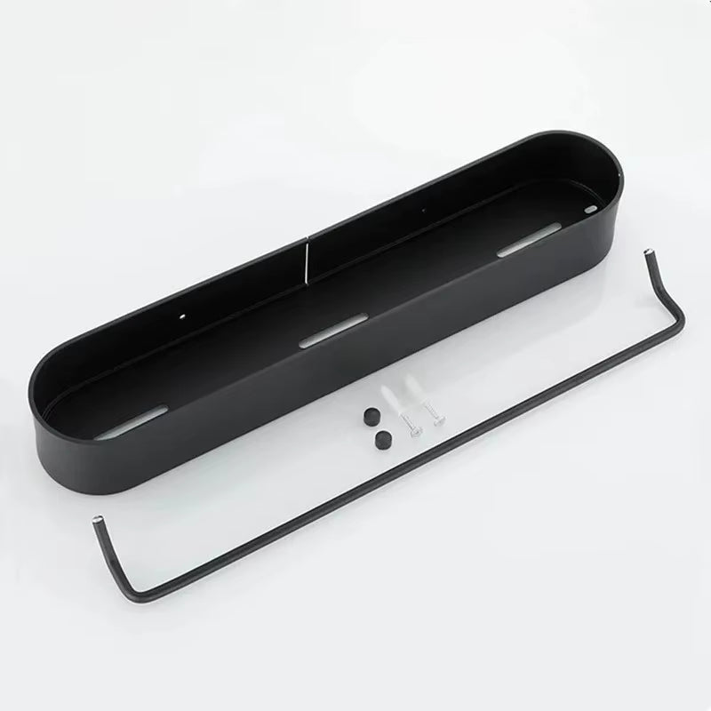 Elegant bathroom shelf with towel holder