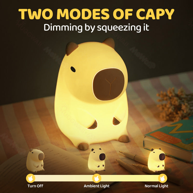 SquishBara | Capybara Squishy Night Light Ideal Gift for All Ages