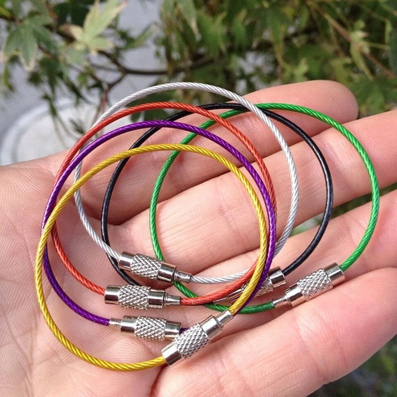 Creative Colors Steel Wire Lock, 20 pieces