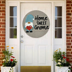 Cute Gnome Door Hanger DIY Interchangeable Welcome Door Decoration