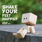 Wooden puppet ornaments with changing expressions