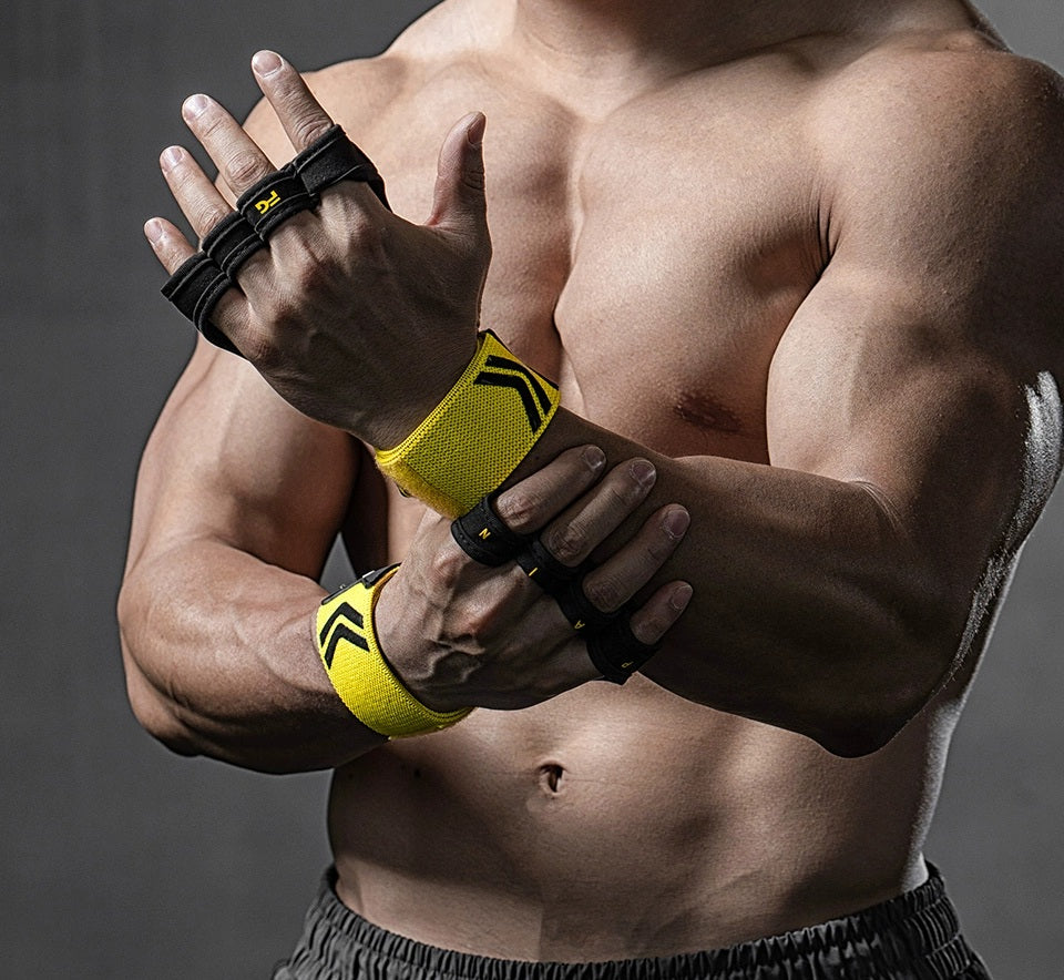 GripFit Wrist Gloves - Non-Slip, Anti-Callous Pull-Up Grips