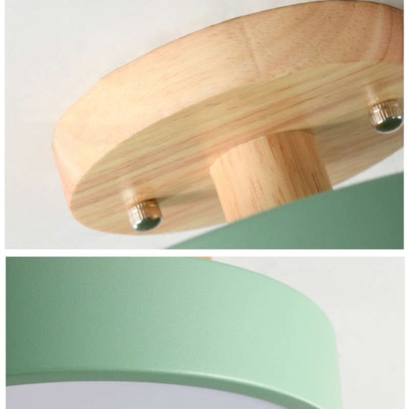 Modern Wood LED Ceiling Light with Dimmable Function