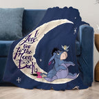 Soft fleece blanket with Eeyore design - Available in multiple sizes for all seasons