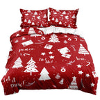 Christmas Series Duvet Three-piece Set