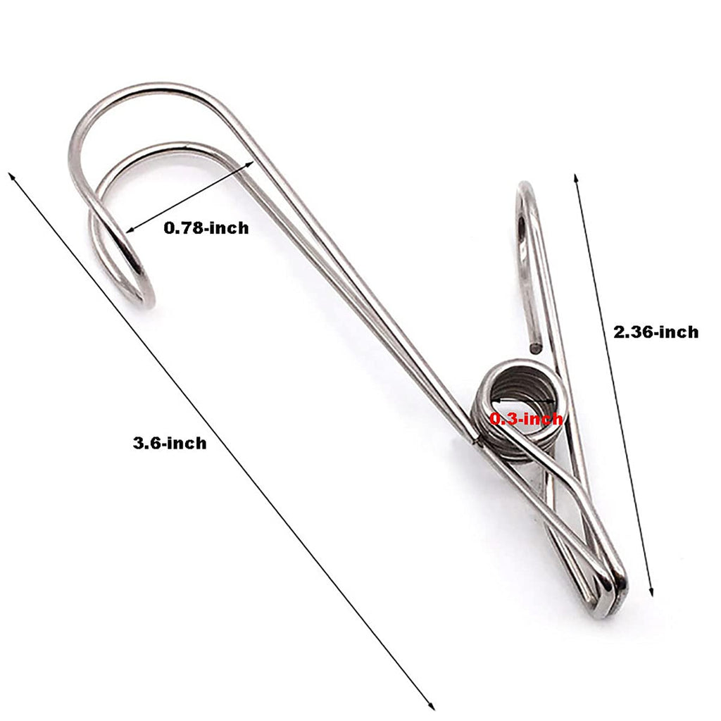 Stainless Steel Hanging Clip with Hook
