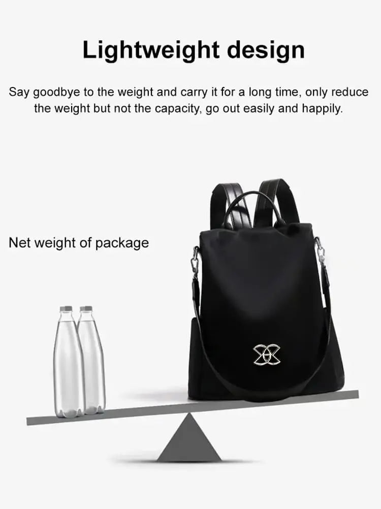 Large Volume Theft-Proof Backpack — Secure Travel Backpack with Hidden Zipper