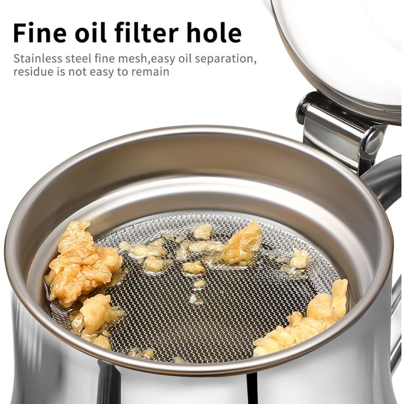 Stainless Steel Oil Strainer Pot