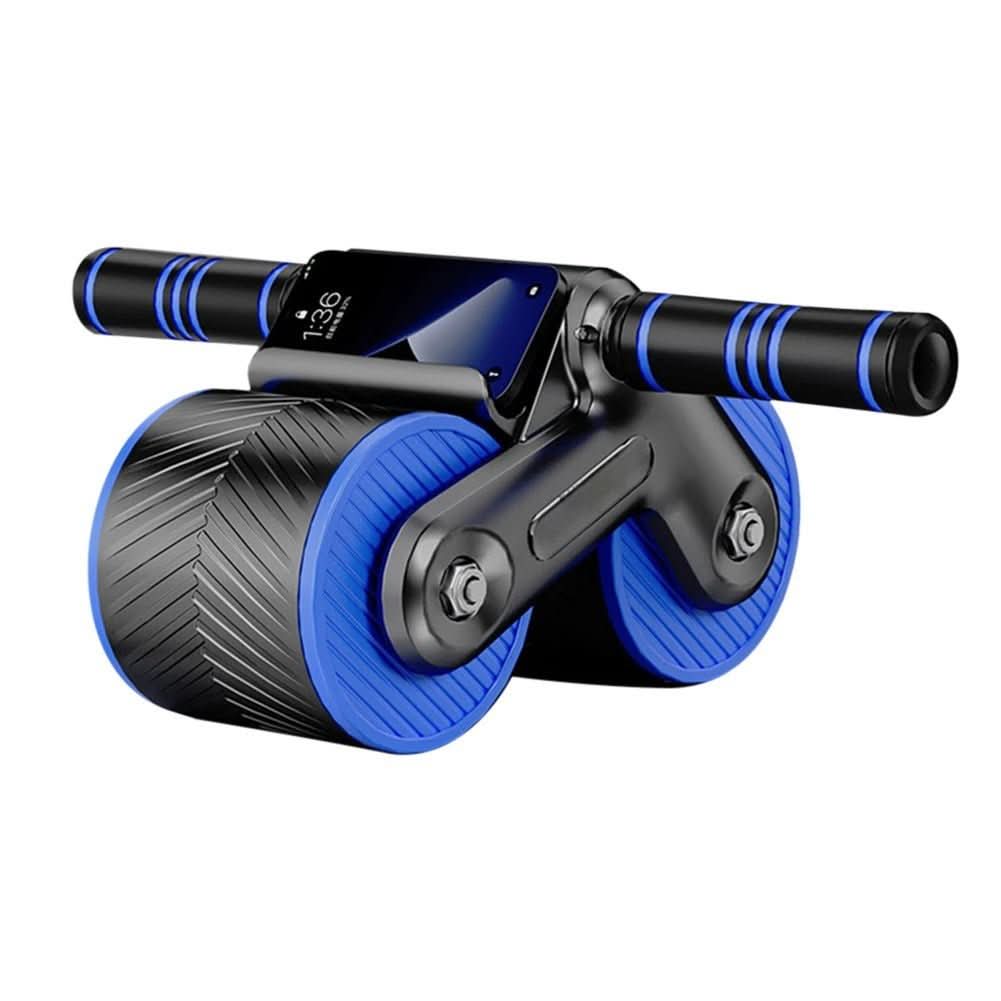 Roller - Non-slip abdominal trainer wheel with recoil function