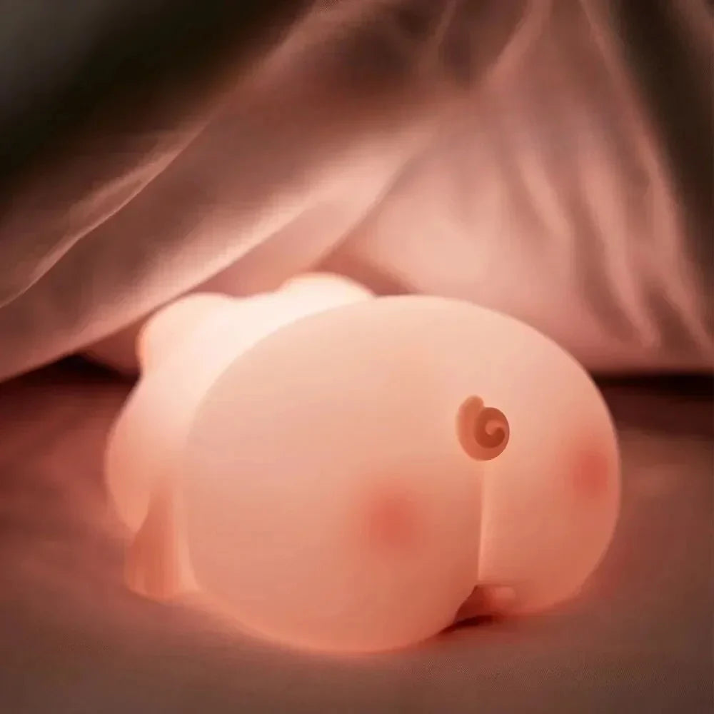 Plush Night Light for Children | Soft LED Light with Timer and Animal Design