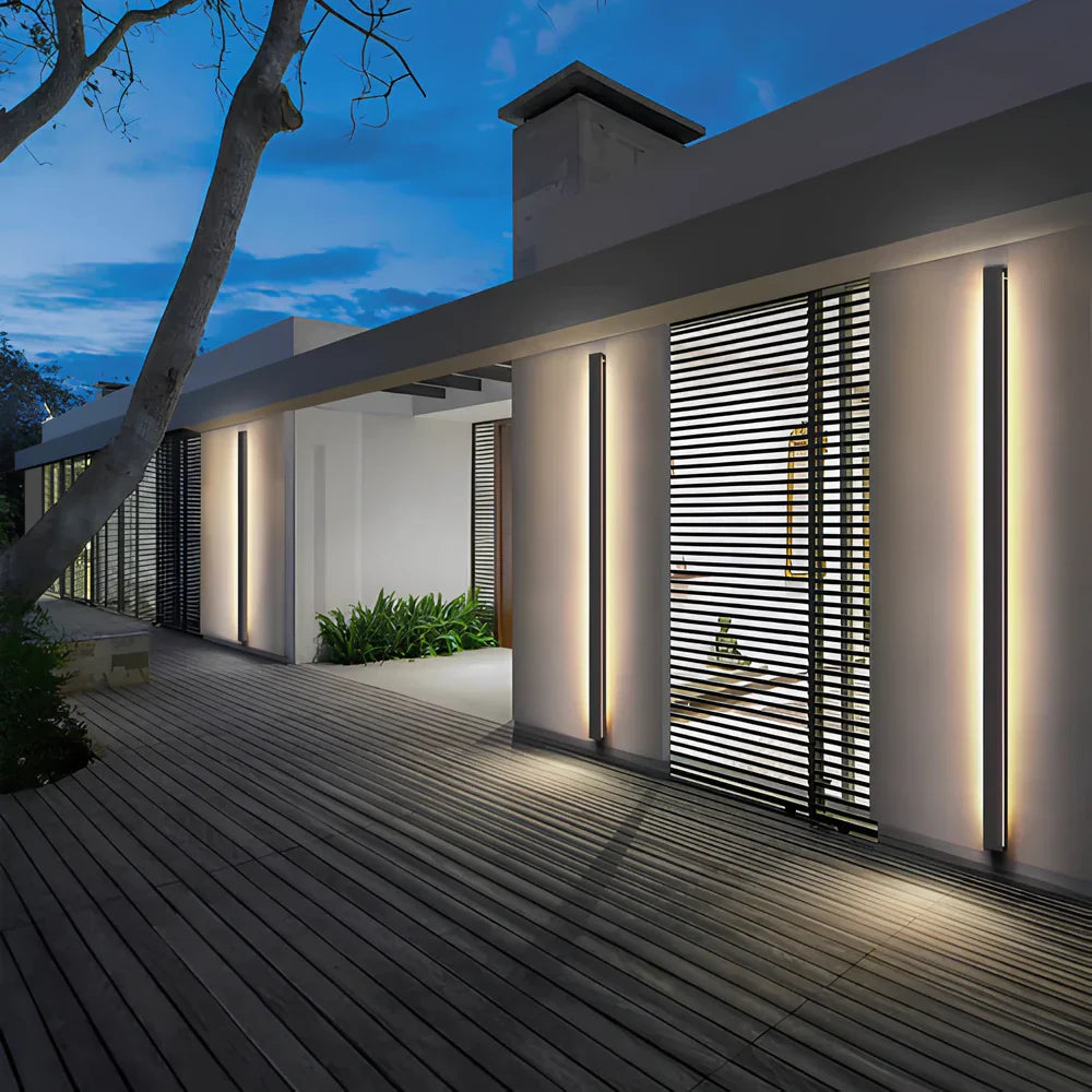Outdoor Wall Light Aluminium Modern LED Sconce