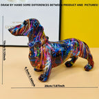 Dachshund Delight – Colorful Dachshund Sculpture for a Playful Atmosphere in Your Home