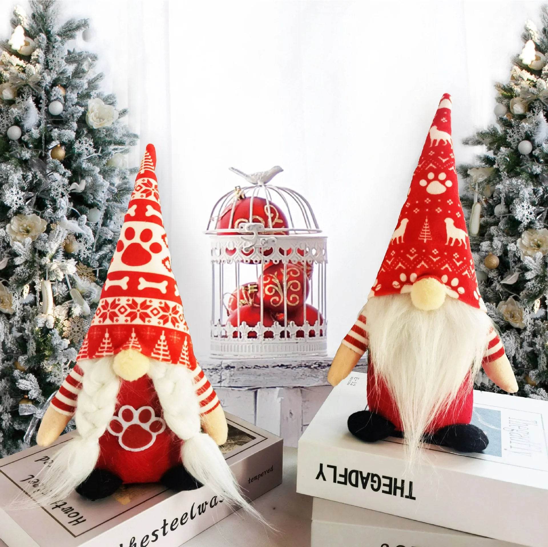 Christmas Faceless Doll Doll Holiday Decorative Ornaments