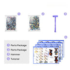 DIY Pixel Art Block Bear Figures – Creative Building & Collectible Display