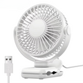 USB Clip-On Desk Fan with Quiet Brushless Motor and Strong Clamp – Portable Mini Personal Cooling Fan