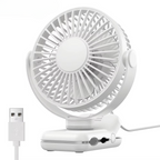 USB Clip-On Desk Fan with Quiet Brushless Motor and Strong Clamp – Portable Mini Personal Cooling Fan