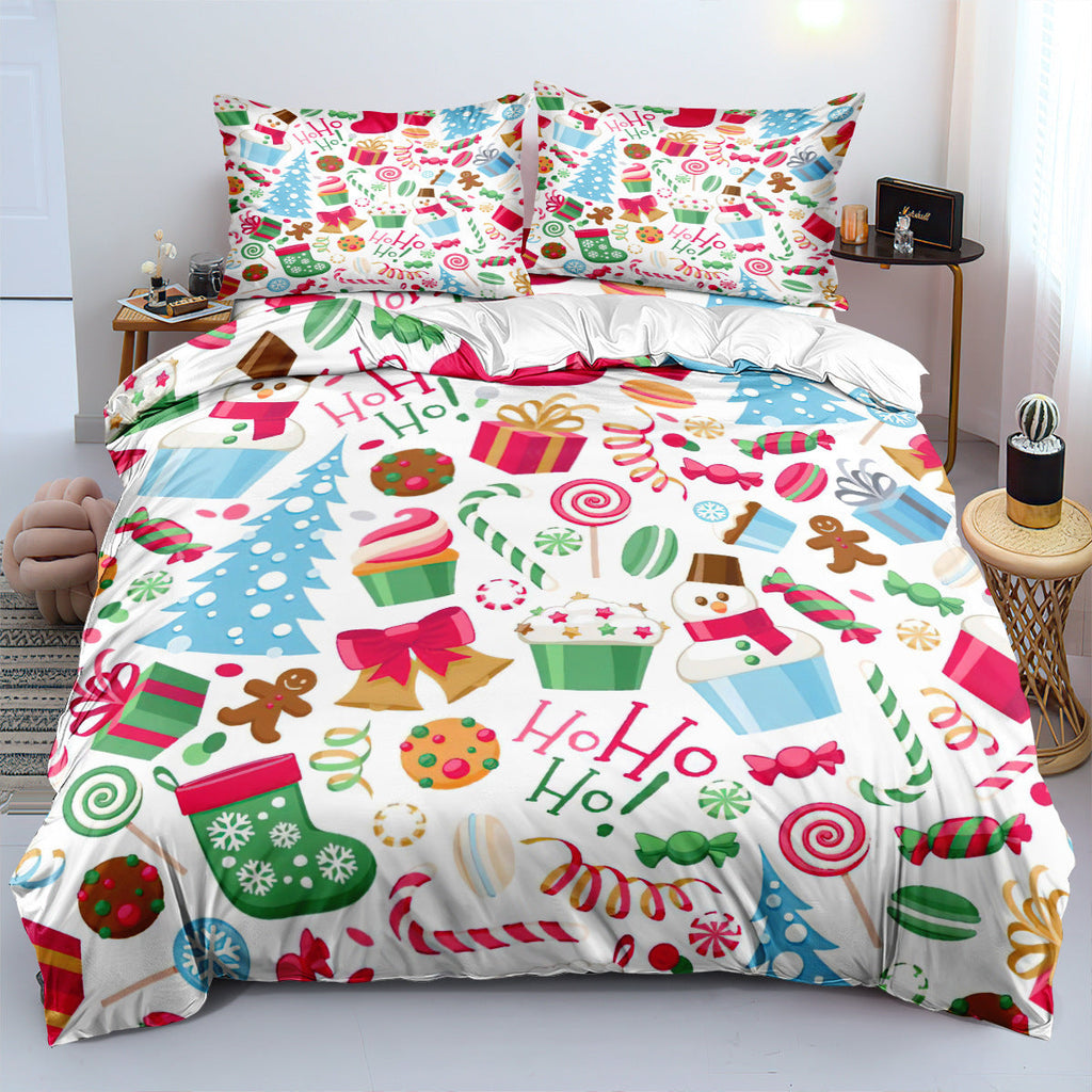 Christmas Series Duvet Three-piece Set