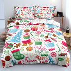 Christmas Series Duvet Three-piece Set