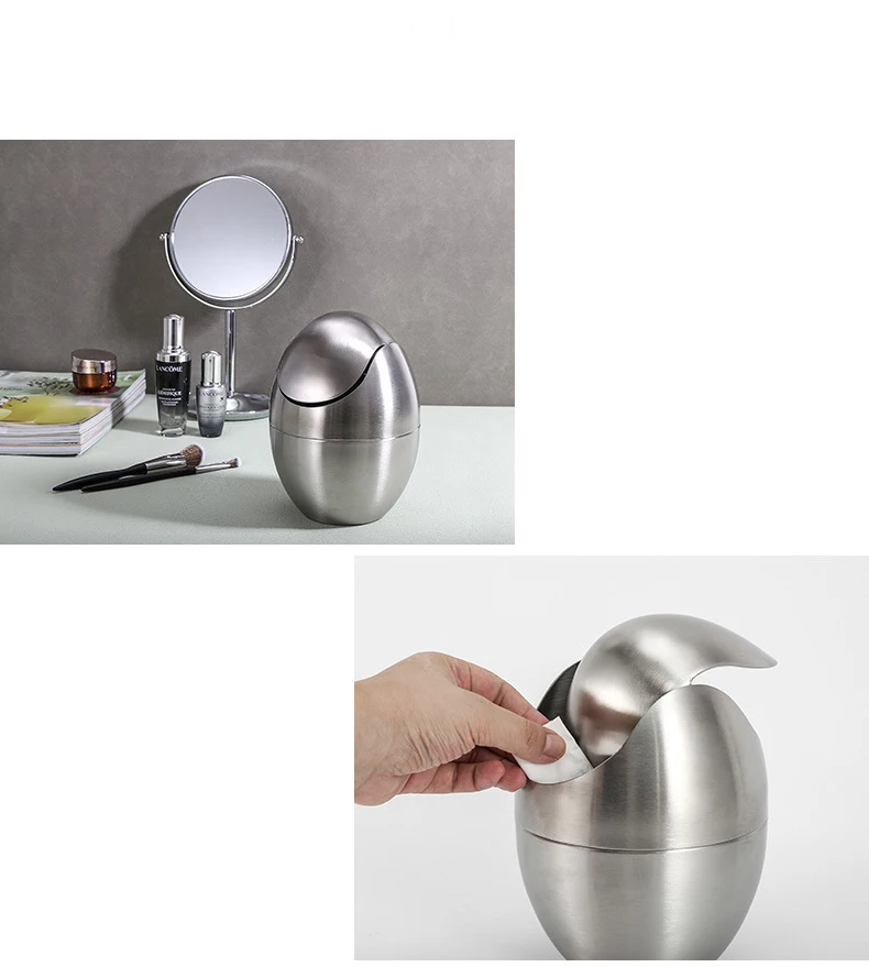 LuxBin Mini Trash Can made of Stainless Steel