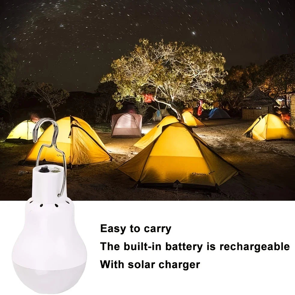 Solar lamp with solar panel – Energy-saving LED lamp for indoor and outdoor use