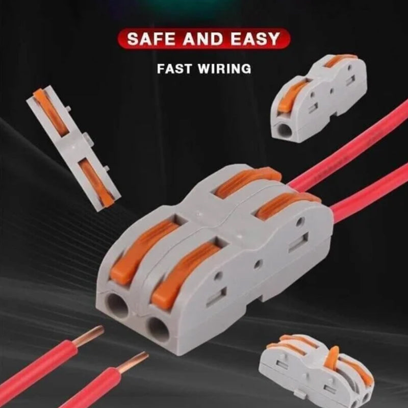 Push-type quick connection terminal, wire splitting