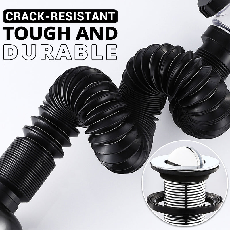 Telescopic drain pipe against odor