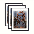 GalleryFrame – Set of 3 Black Photo Frames for Walls and Tables
