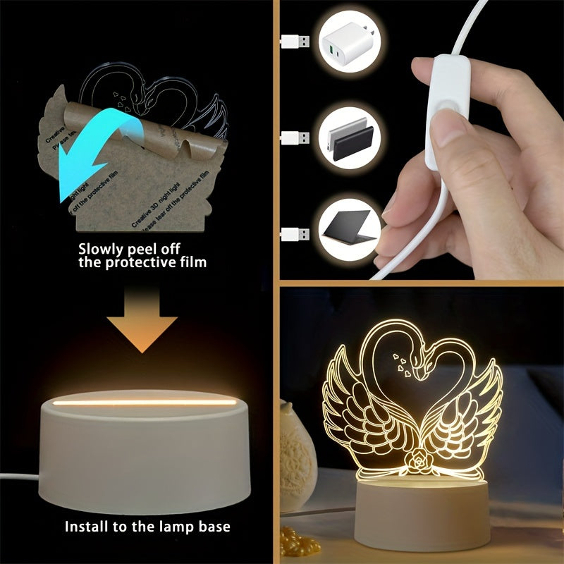 SwaneLume – USB 3D LED Table Lighting