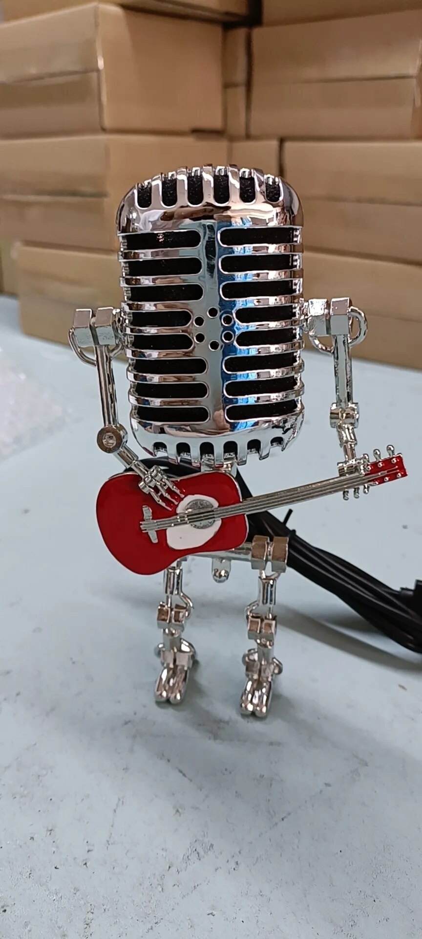 Table Lamp Robot Metal Industrial Design