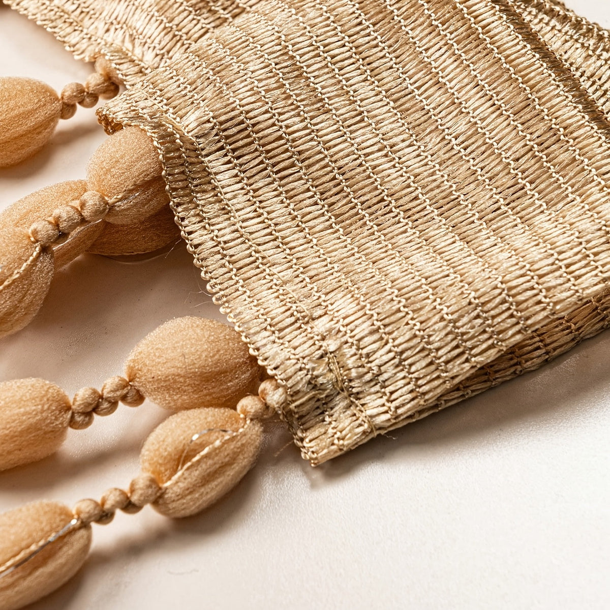 BohoDream Bed Canopy with Beads for Bedroom or Play Corner
