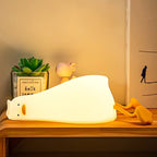 Sleeping Duck Lamp - Rechargeable Dimmable Silicone Night Light