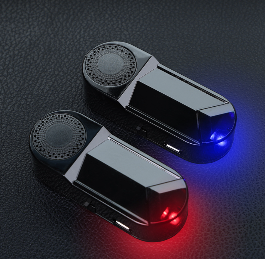 Solar-powered anti-theft warning light
