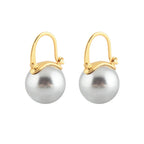 Black Pearl Earrings Available in White Champagne Grey Gold and Black Pearl Dangle Earrings