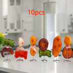 GrillMeisterX Turbo Skewers — Perfect, juicy skewers without twisting stress for your ultimate barbecue party (10 pieces)