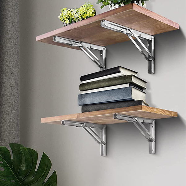 Foldable bracket | 2 sets thick stainless steel folding table bracket