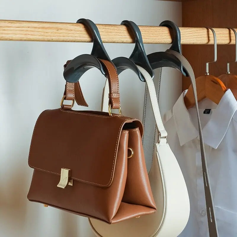 5 Piece Curved Bag Holder for Handbag and Backpack Storage