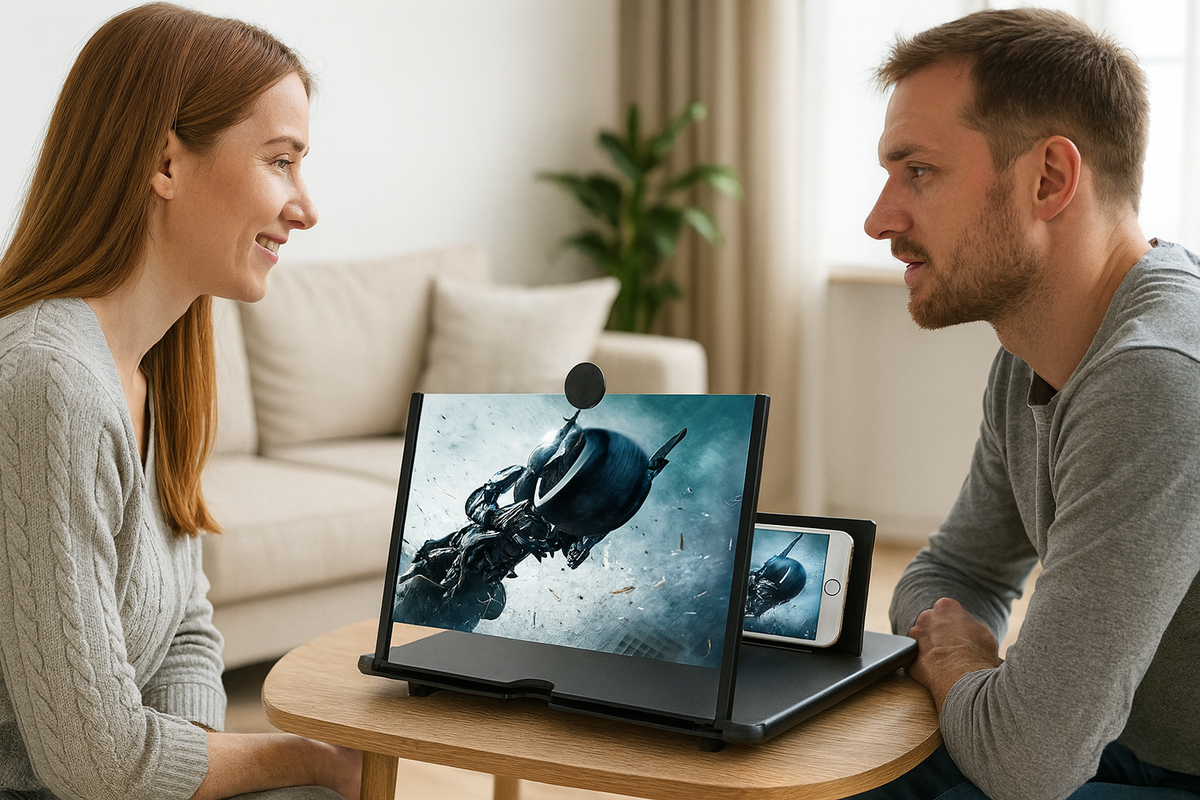 Foldable HD screen magnifier for smartphones